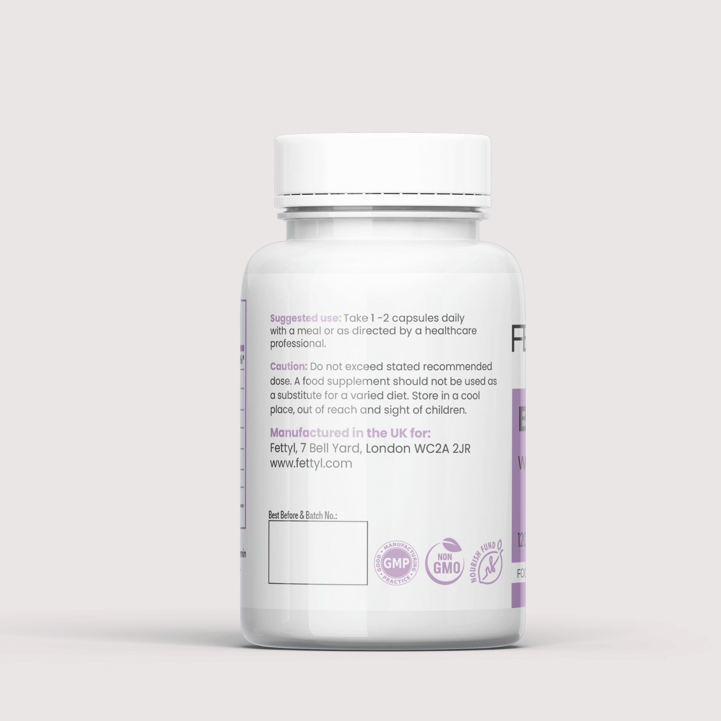 B Complex without 6, 9 & 12 - directions for use - FETTYL